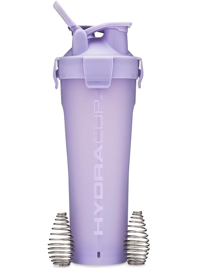 Hydra Cup DualShaker Pro 32 oz Shaker Bottle for Protein Shakes, Shaker Cup w/Handle & Ball Blender Whisks, Dual Mixing Shaker Bottle with Storage, 2 in 1, for Travel To Go, BPA Free (Purple) - Image 1